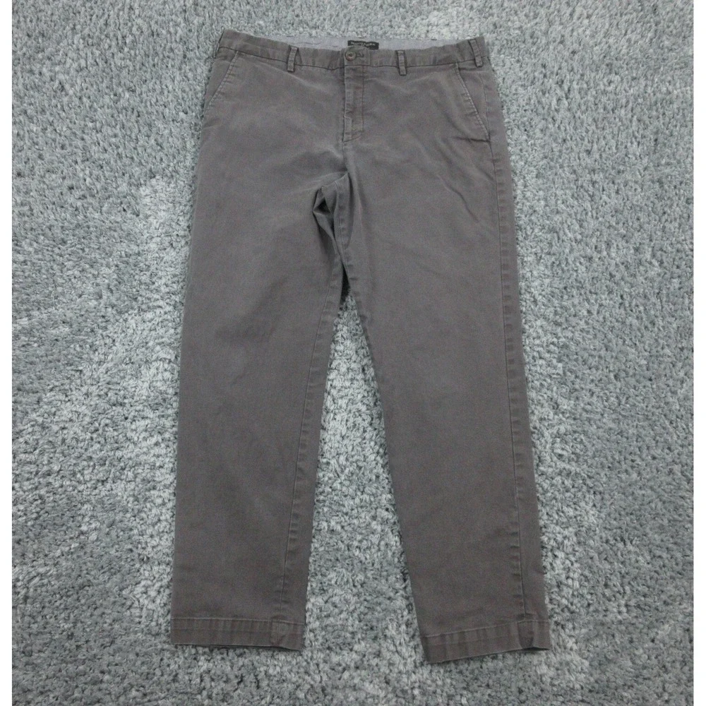 Banana Republic Pants Mens 38x32 Black Gray Mason Chino 37x29*